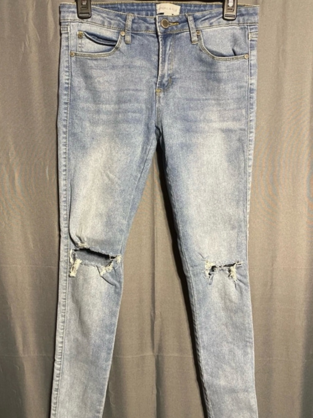 Kendall & Kylie Light Blue Skinny Ripped Jeans